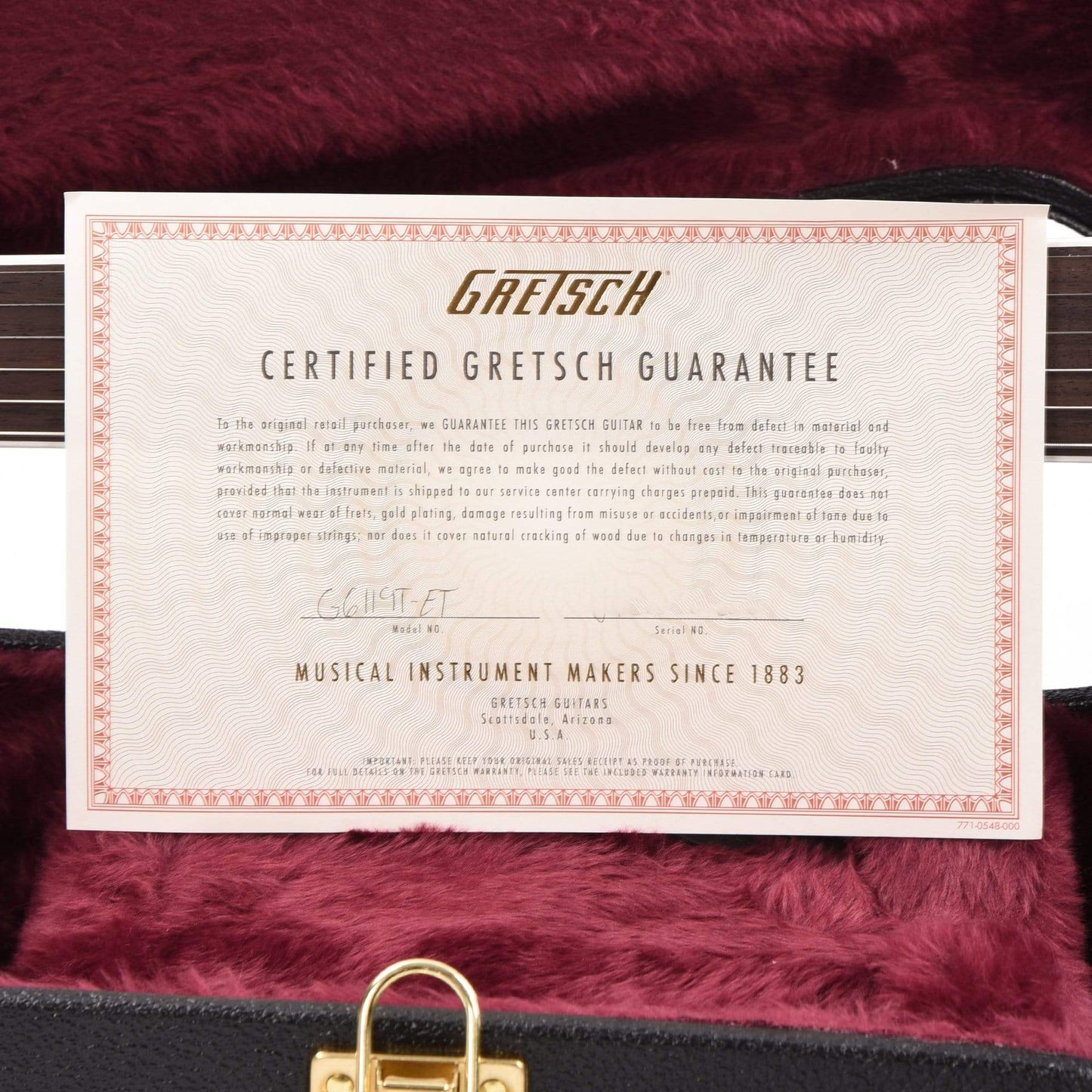 Gretsch G6119T-ET Players Edition Tennessee Rose Electrotone Hollow Body Dark Cherry Stain w/Bigsby Electric Guitars / Hollow Body