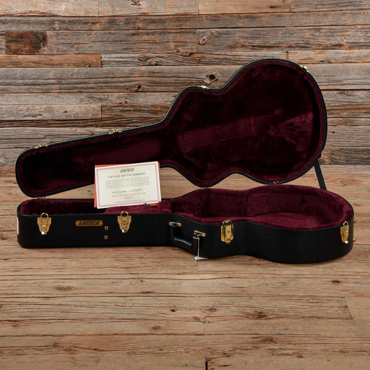 Gretsch G6120T-55 Vintage Select '55 Chet Atkins Hollow Body Vintage Orange Stain Lacquer 2018 Electric Guitars / Hollow Body