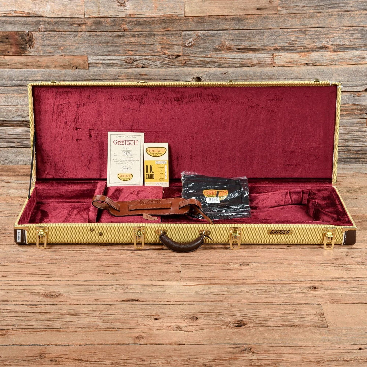 Gretsch Custom Shop Korina Caddy Bo Relic w/Brazilian Rosewood Fingerboard Stephen Stern Masterbuilt Natural 2019 Electric Guitars / Solid Body