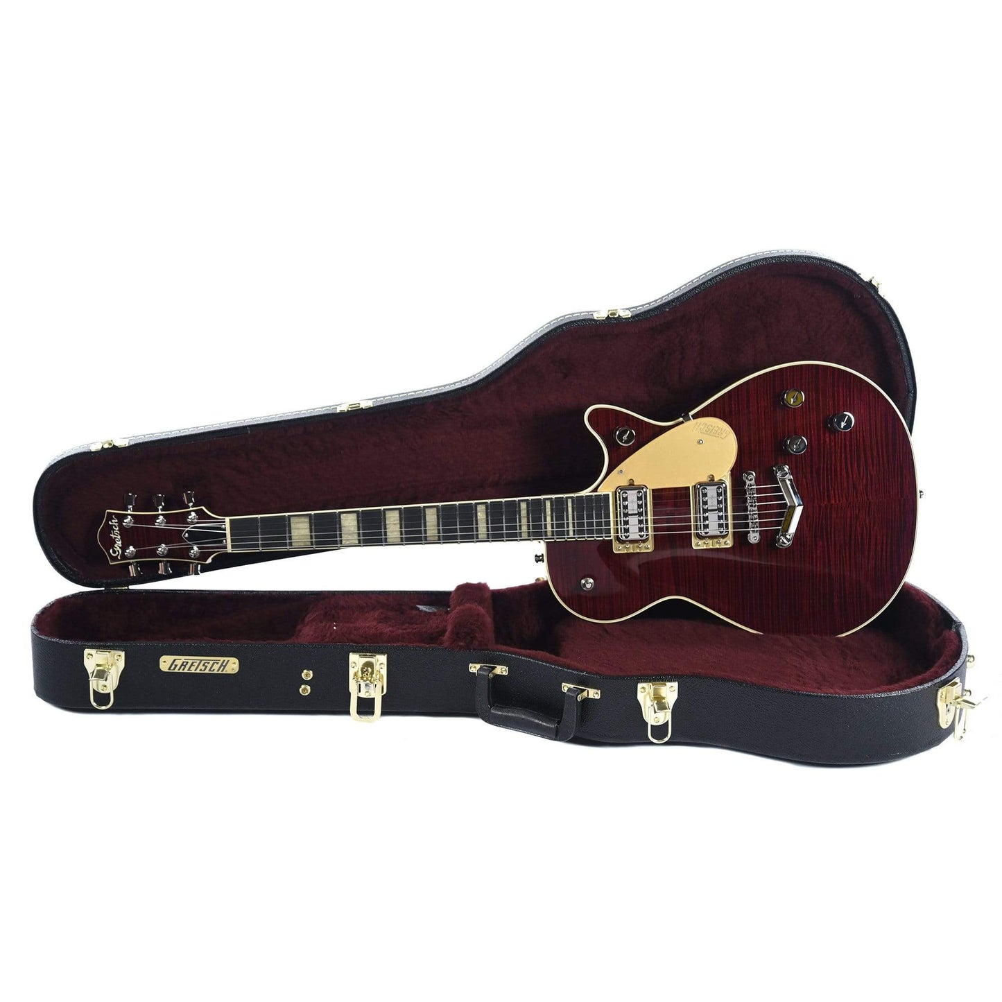 Gretsch G6228FM Players Edition Jet BT Dark Cherry Flame Electric Guitars / Solid Body
