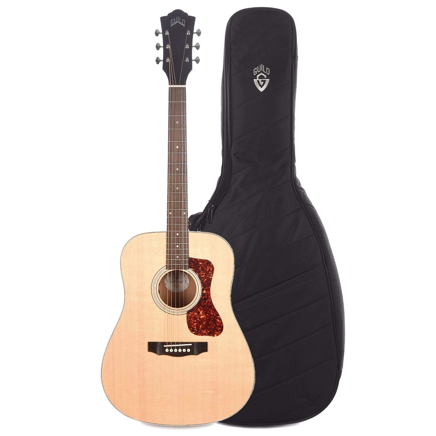 Guild Westerly D-240E Archback Dreadnought Spruce/Mahogany Natural w/Electronics and Deluxe Acoustic Guitar Gig Bag Bundle Acoustic Guitars / Dreadnought