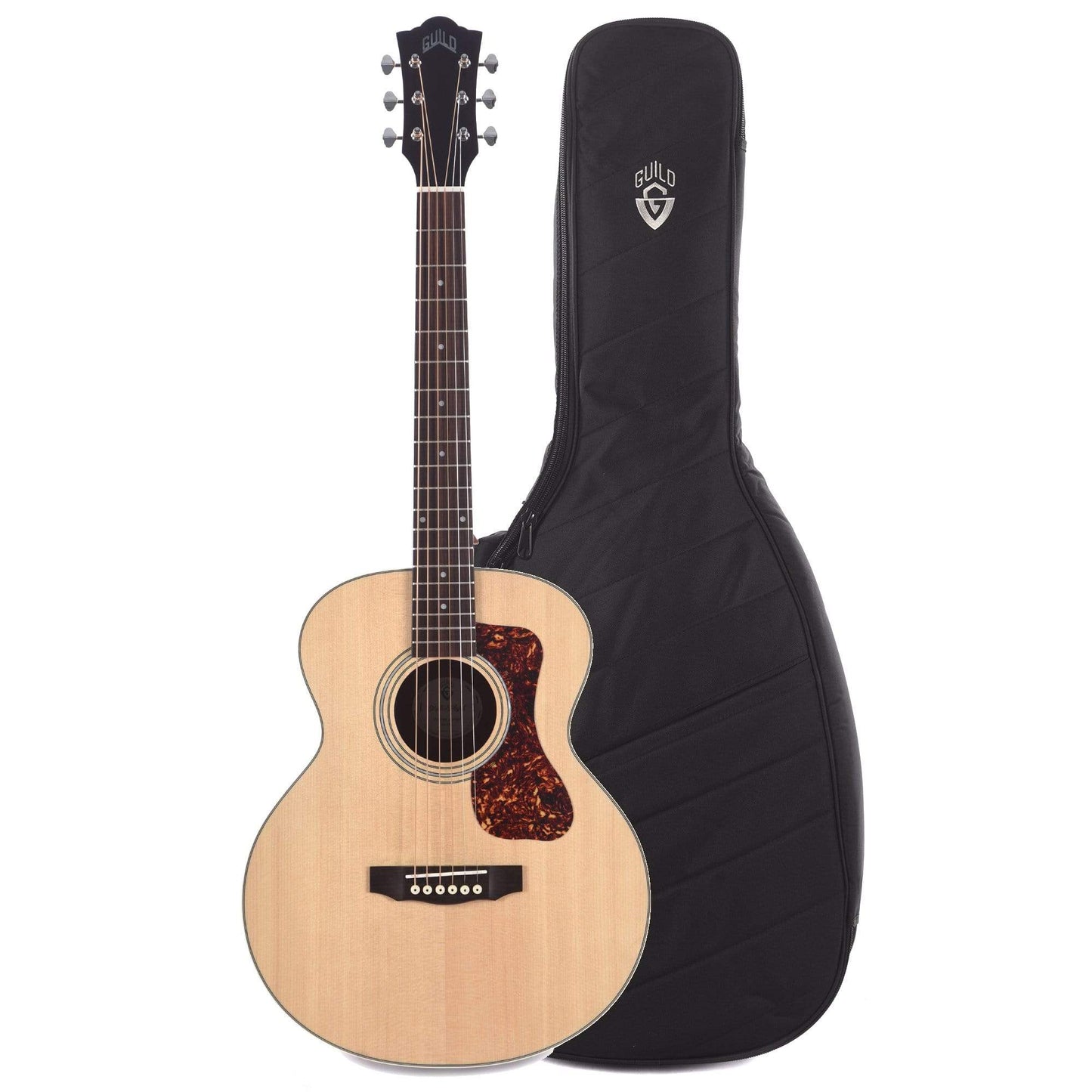Guild Westerly Jumbo Junior Mini Jumbo Mahogany Natural and Deluxe Acoustic Guitar Gig Bag Bundle Acoustic Guitars / Jumbo