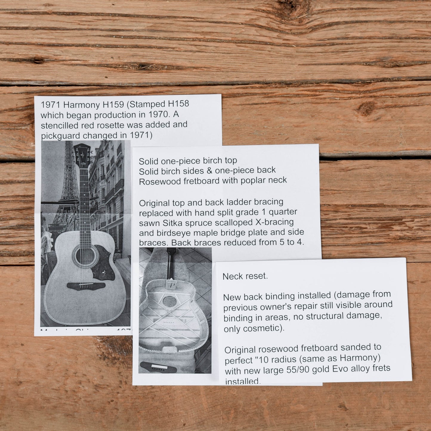 Harmony H159 Natural 1971