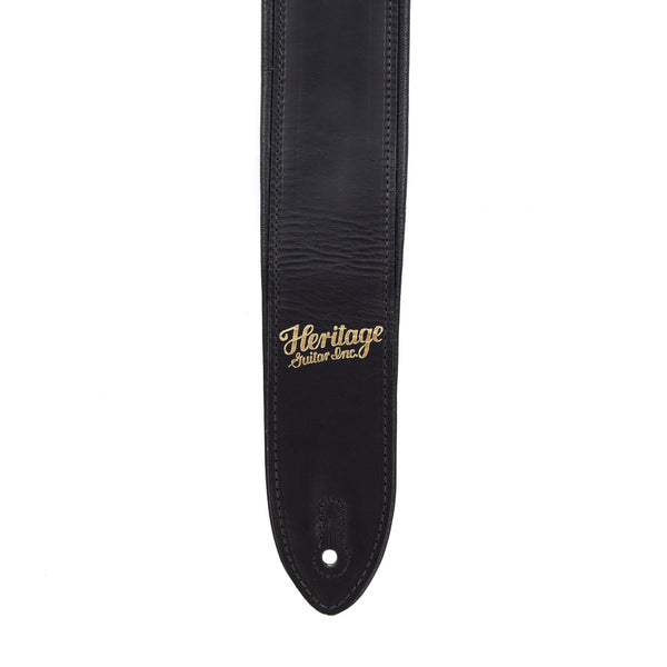 Heritage Premium Leather Guitar Strap Black – Chicago Music Exchange
