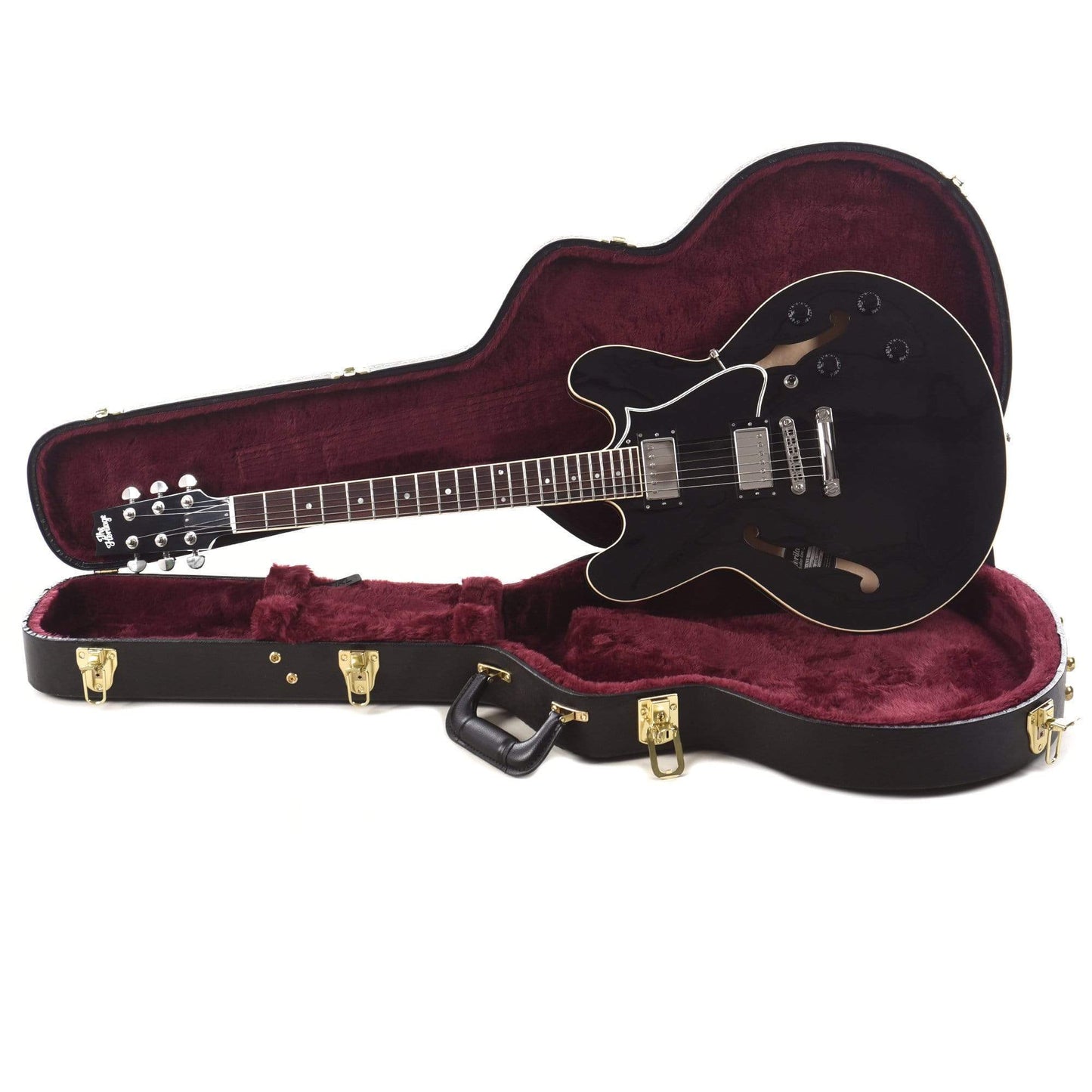 Heritage H-535 Standard Semi-Hollow Ebony Electric Guitars / Semi-Hollow