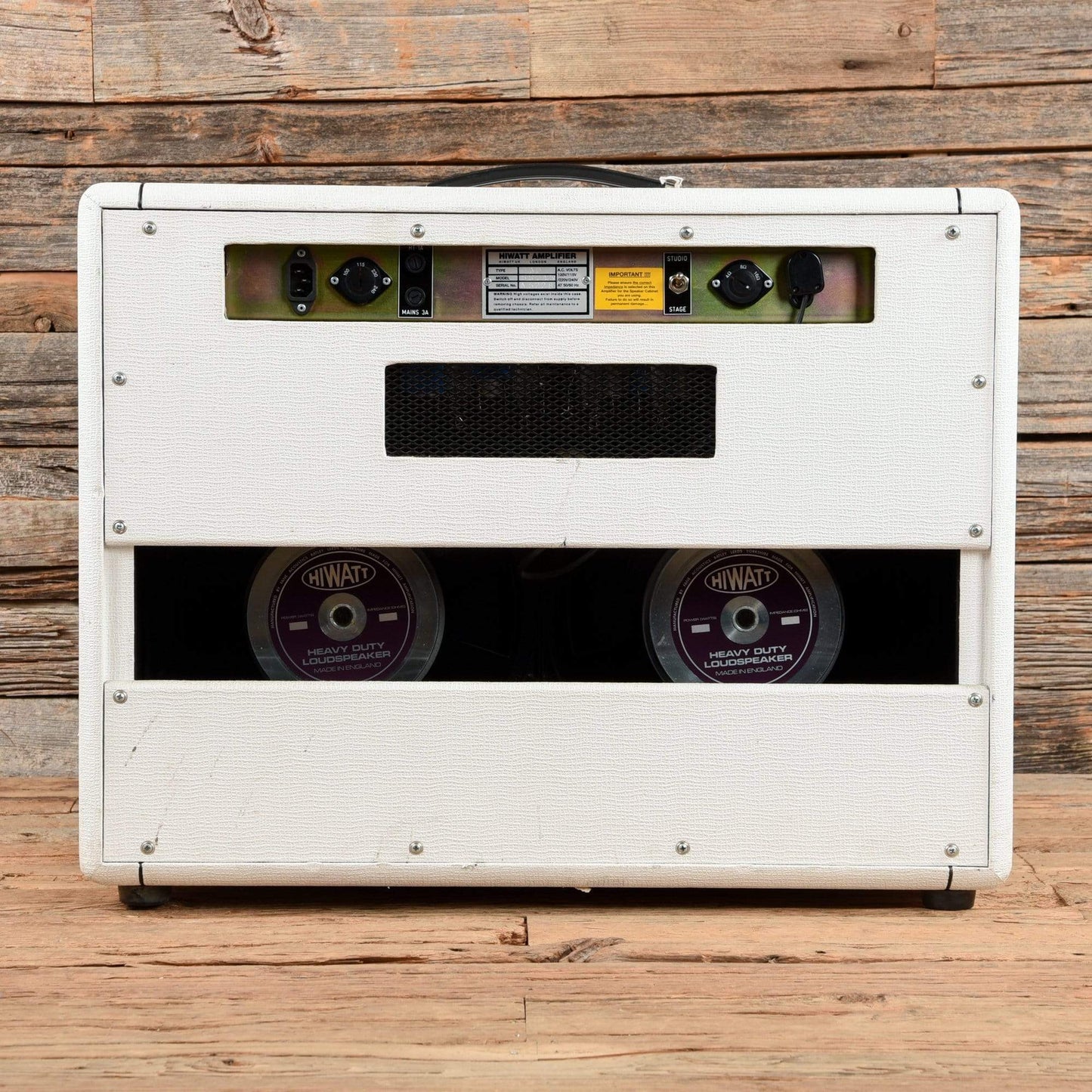 Hiwatt SS212 Studio/Stage Combo White Amps / Guitar Combos