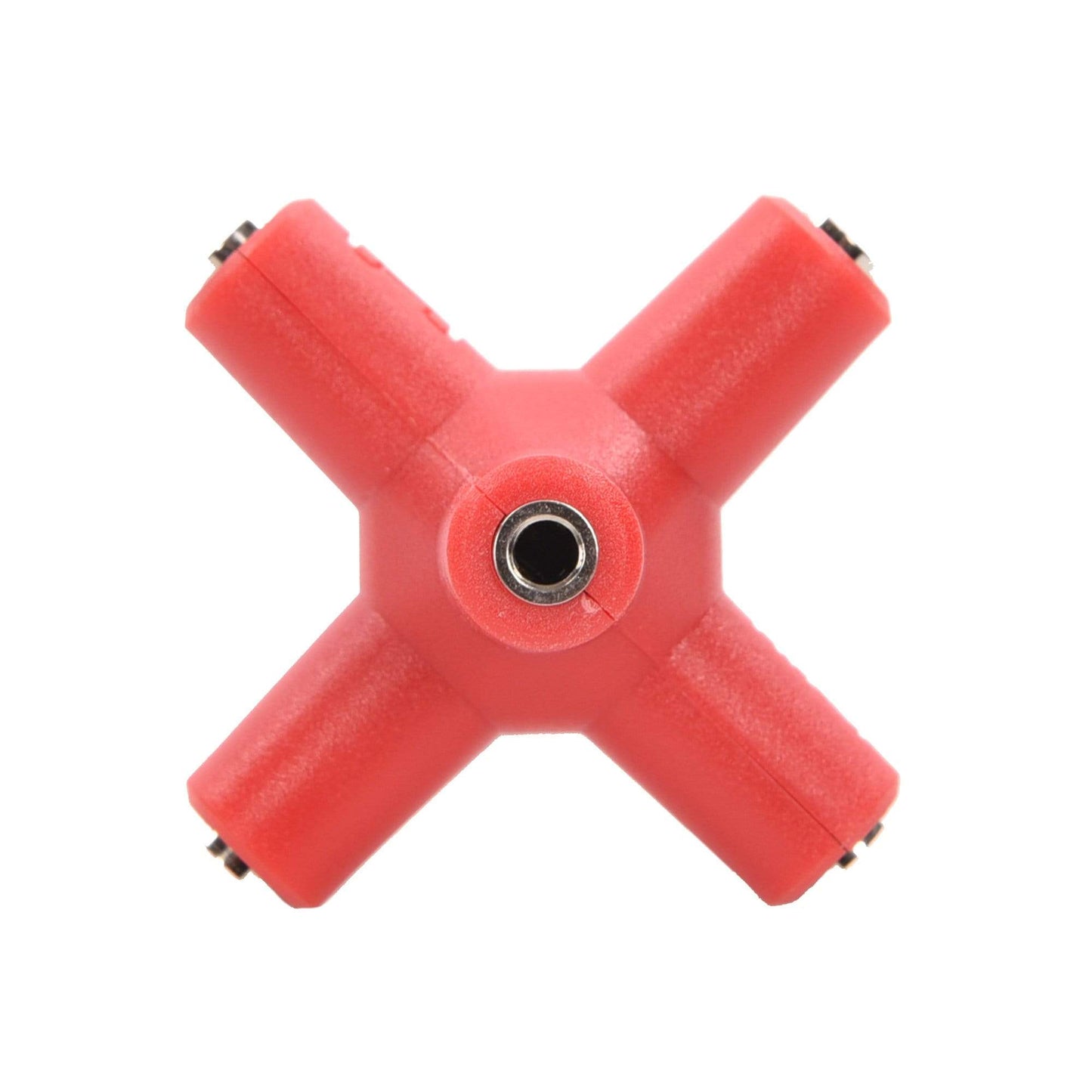 Hosa Knucklebones 1-5 Signal Splitter 3.5 mm Red (6 Pack) Accessories / Cables