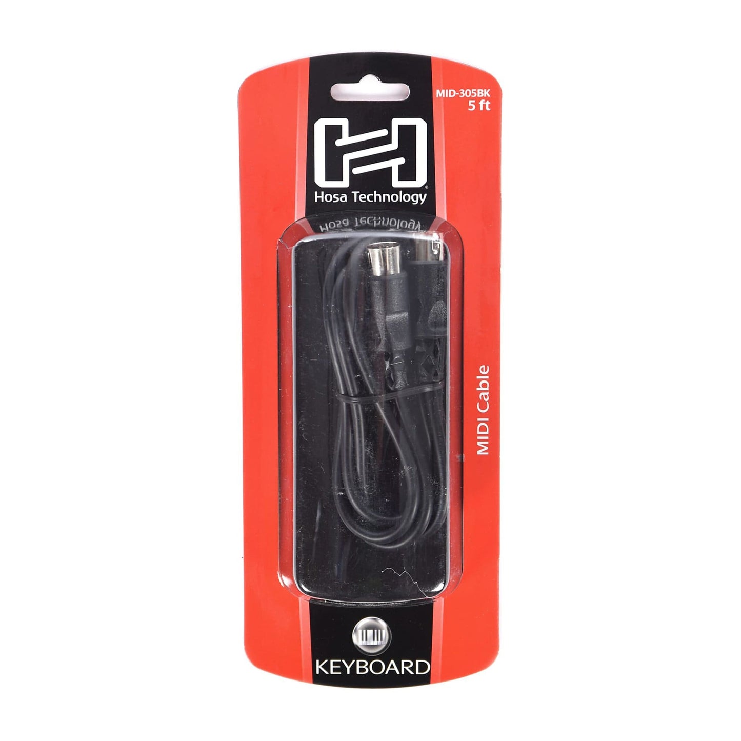Hosa MIDI Cable 5-pin DIN to DIN 5 ft Accessories / Cables