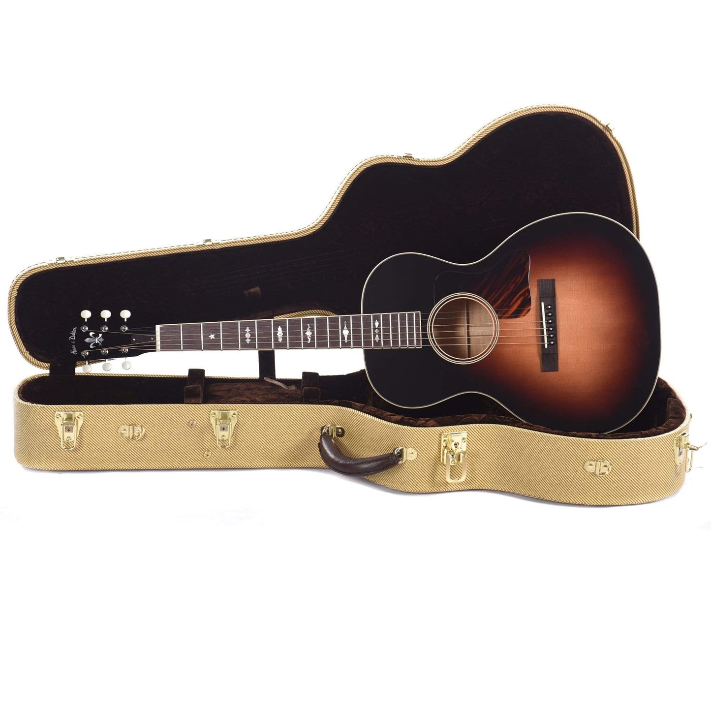 Huss & Dalton Crossroads L-13 Deluxe Sitka/Maple All Over Sunburst Acoustic Guitars / Concert