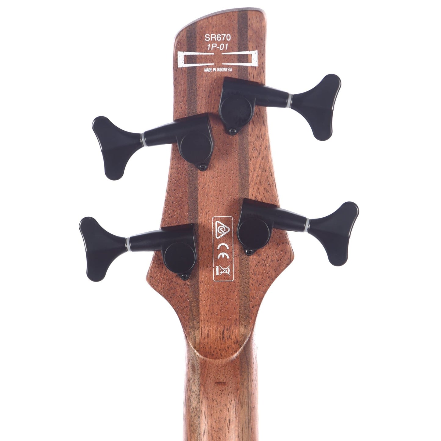 Ibanez SR670 SR Standard Bass Silver Wave Black Flat Bass Guitars / 4-String