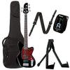 Ibanez TMB105BK Talman Bass 5-String Black Bundle w/ Ibanez Gig Bag, Stand, Tuner and Strap Bass Guitars / 5-String or More