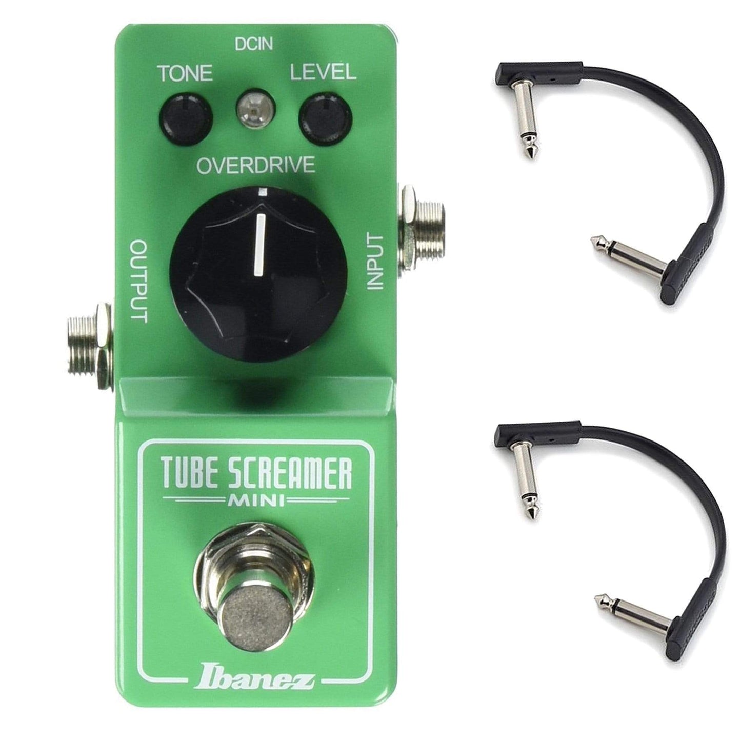 Ibanez Tube Screamer Mini w/RockBoard Flat Patch Cables Bundle Effects and Pedals / Overdrive and Boost