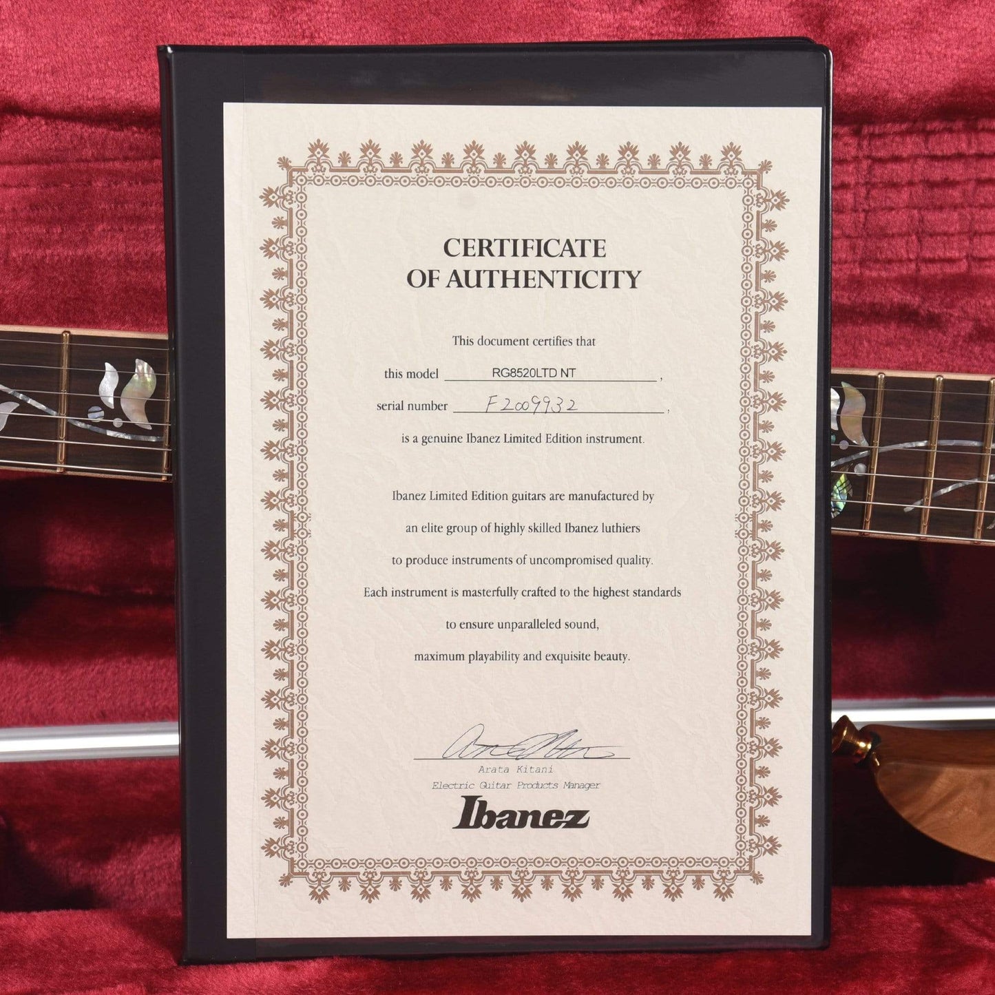 Ibanez RG8520LTD J. Custom Natural Electric Guitars / Solid Body