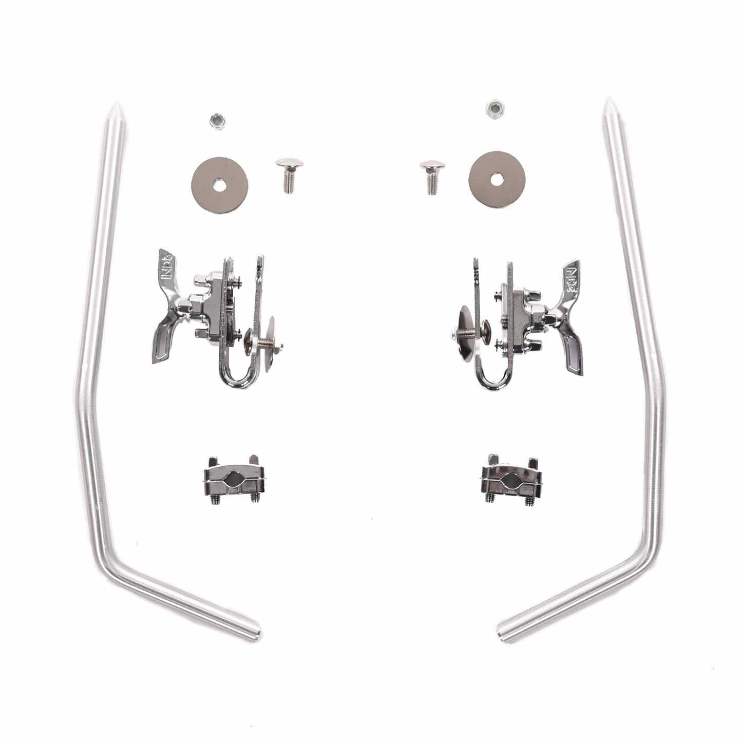 INDe Drum Lab Ultralight 10" Bass Drum Spurs w/BR2 Brackets Drums and Percussion / Parts and Accessories / Drum Parts