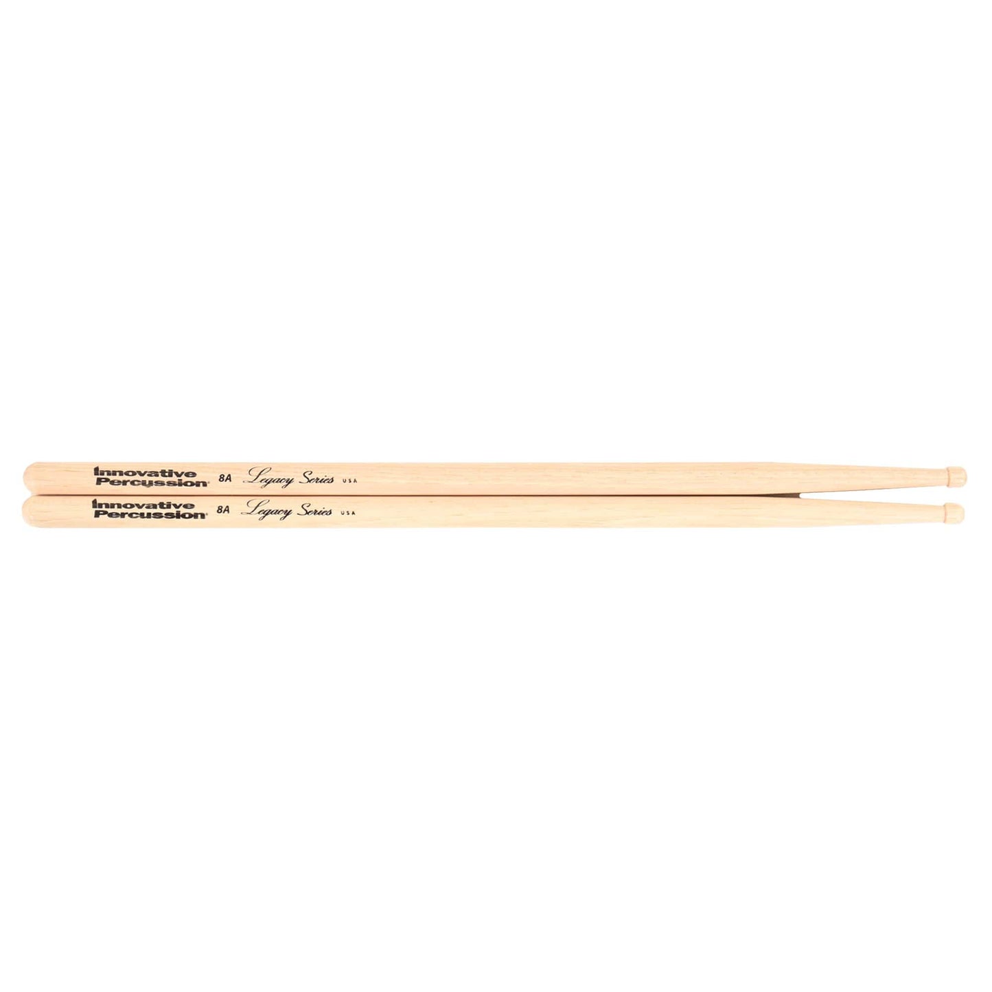 Innovative Percussion Legacy Series 8A Hickory Wood Tip Drum Sticks Drums and Percussion / Parts and Accessories / Drum Sticks and Mallets