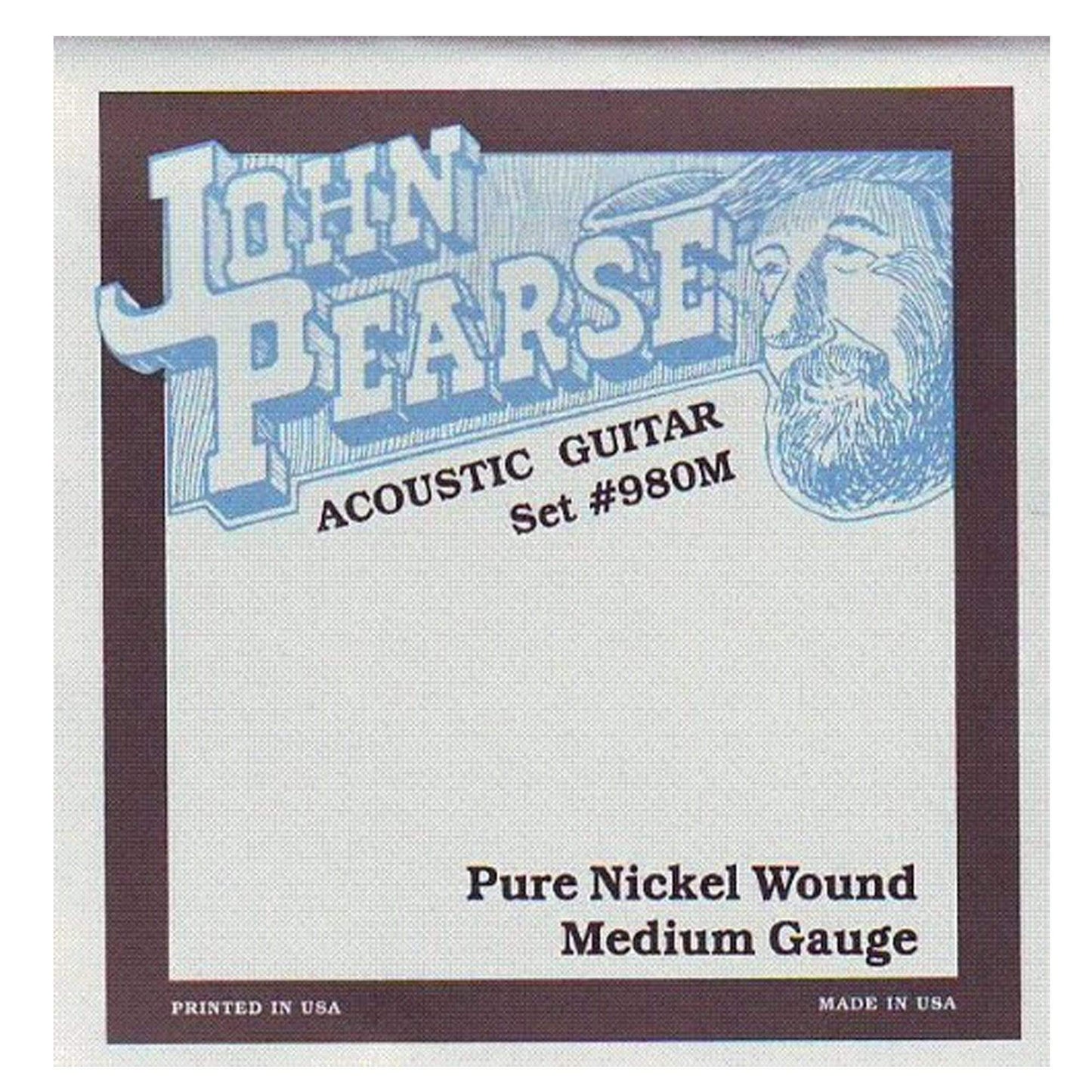 John Pearse Acoustic Strings Pure Nickel Medium 13-57 (3 Pack Bundle) Accessories / Strings / Guitar Strings
