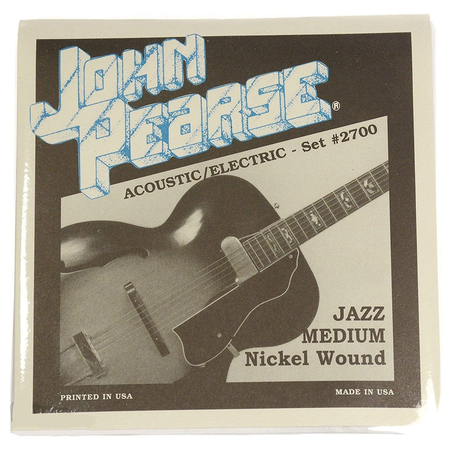 John Pearse Electric Strings Pure Nickel Jazz Medium 12-52 (6 Pack Bundle) Accessories / Strings / Guitar Strings