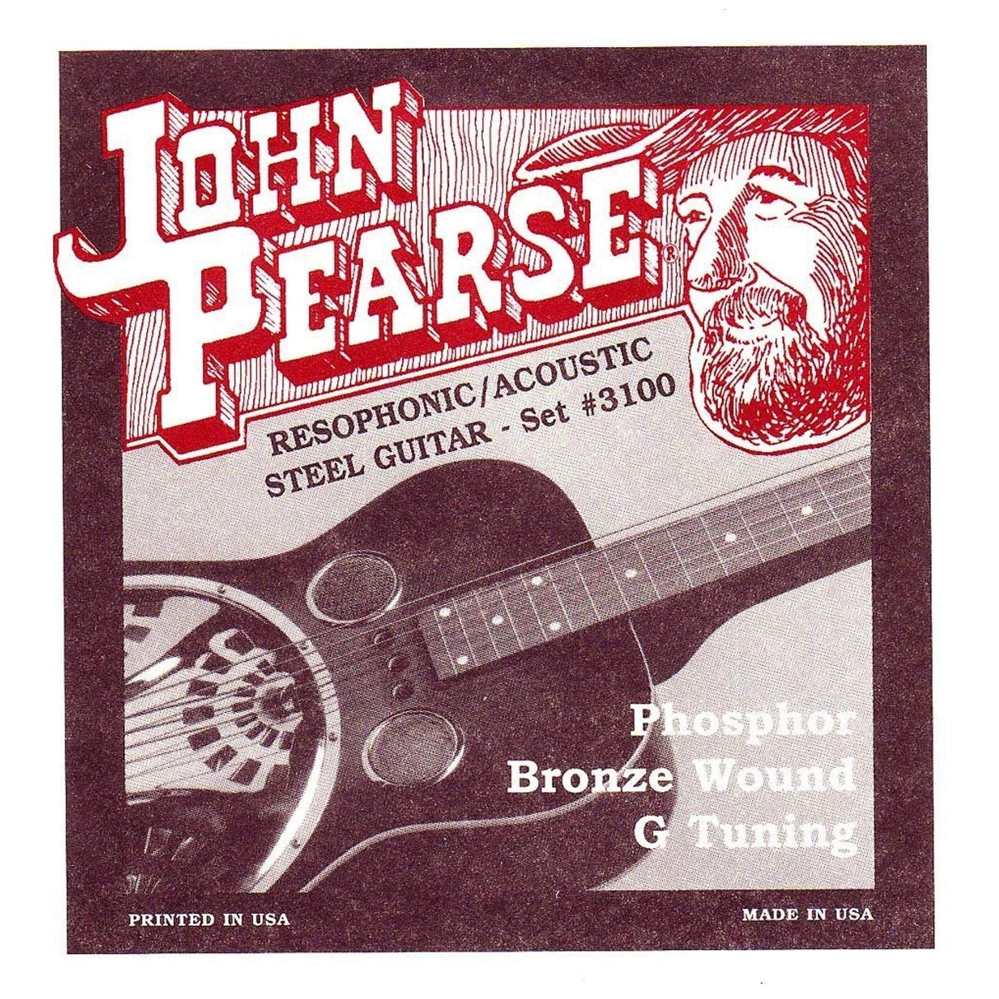 John Pearse Resophonic Strings Phosphor Bronze G Tuning 16-59 (3 Pack Bundle) Accessories / Strings / Other Strings