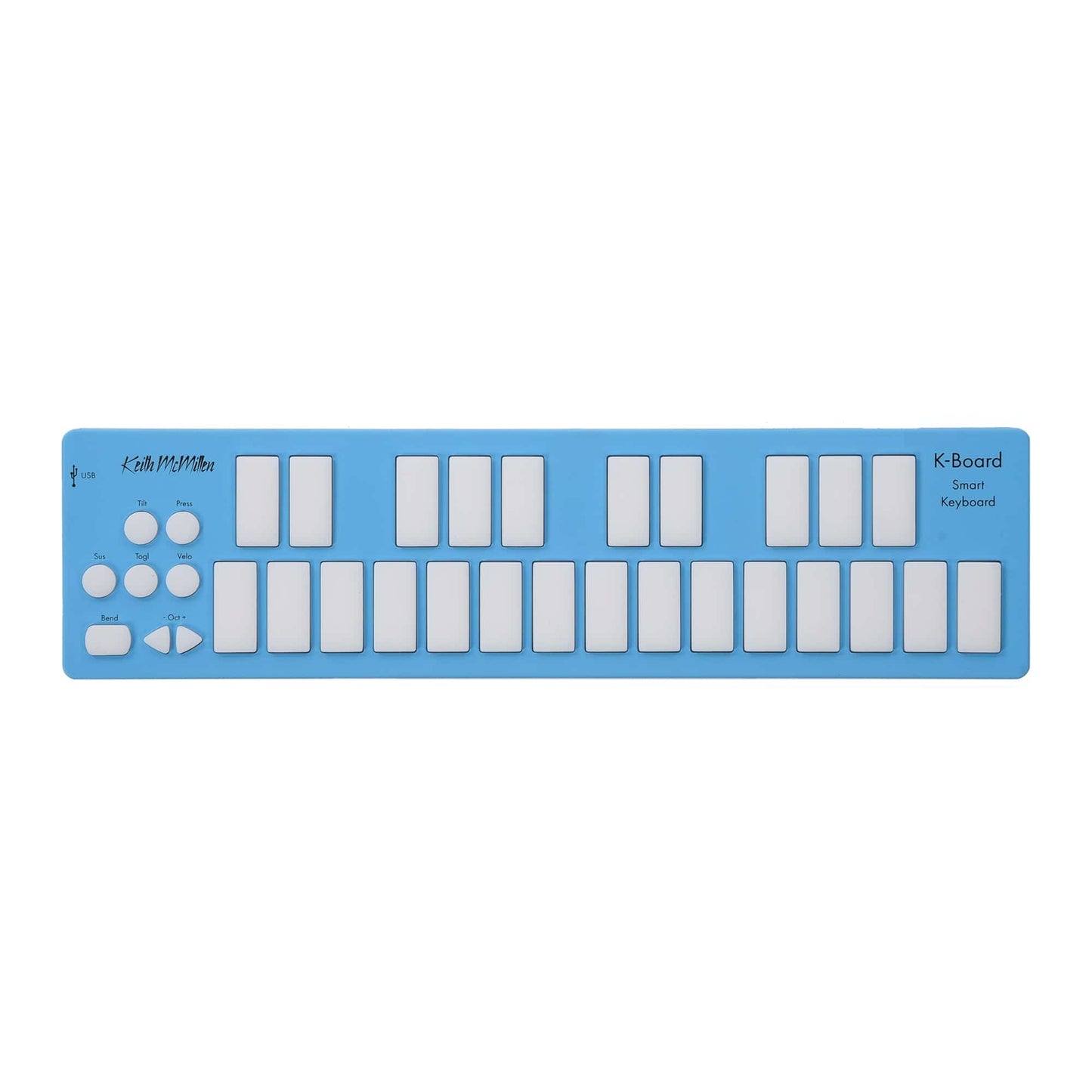 Keith McMillen K-Board USB MIDI Mini Keyboard Controller Aqua Keyboards and Synths / Controllers
