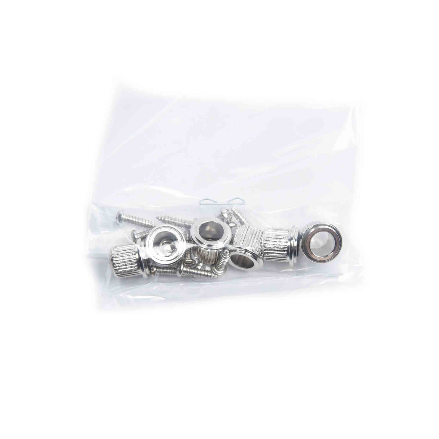 Kluson Traditional 3+3 Pearl Double Ring Button Single Line Nickel Parts / Tuning Heads