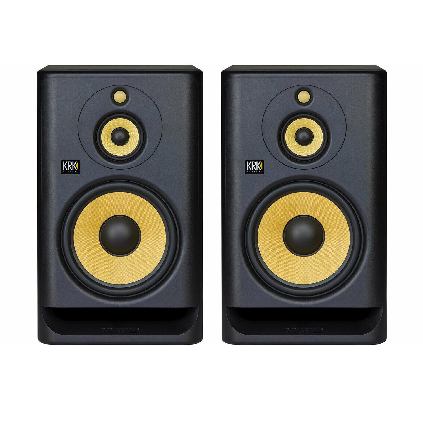 KRK Rokit 10-3 10" 3-Way Studio Monitor Black Pair Bundle Pro Audio / Speakers / Studio Monitors