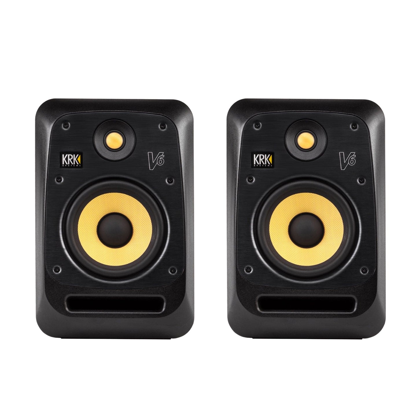 KRK V6 S4 6" Studio Monitor Black Pair Bundle Pro Audio / Speakers / Studio Monitors