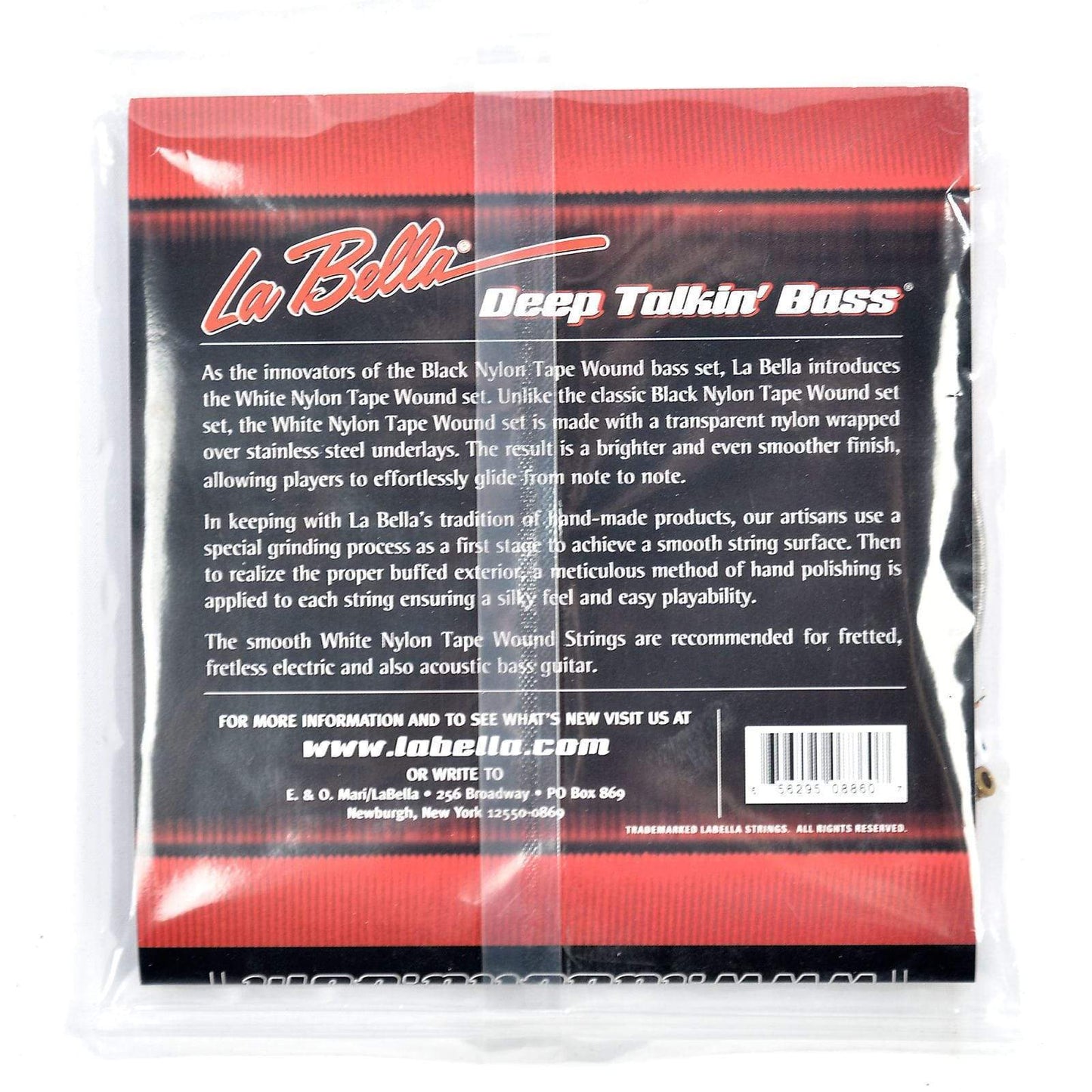 La Bella 760TS Deep Talkin Bass White Nylon Short Scale Tape Wound 60-115 Accessories / Strings / Bass Strings