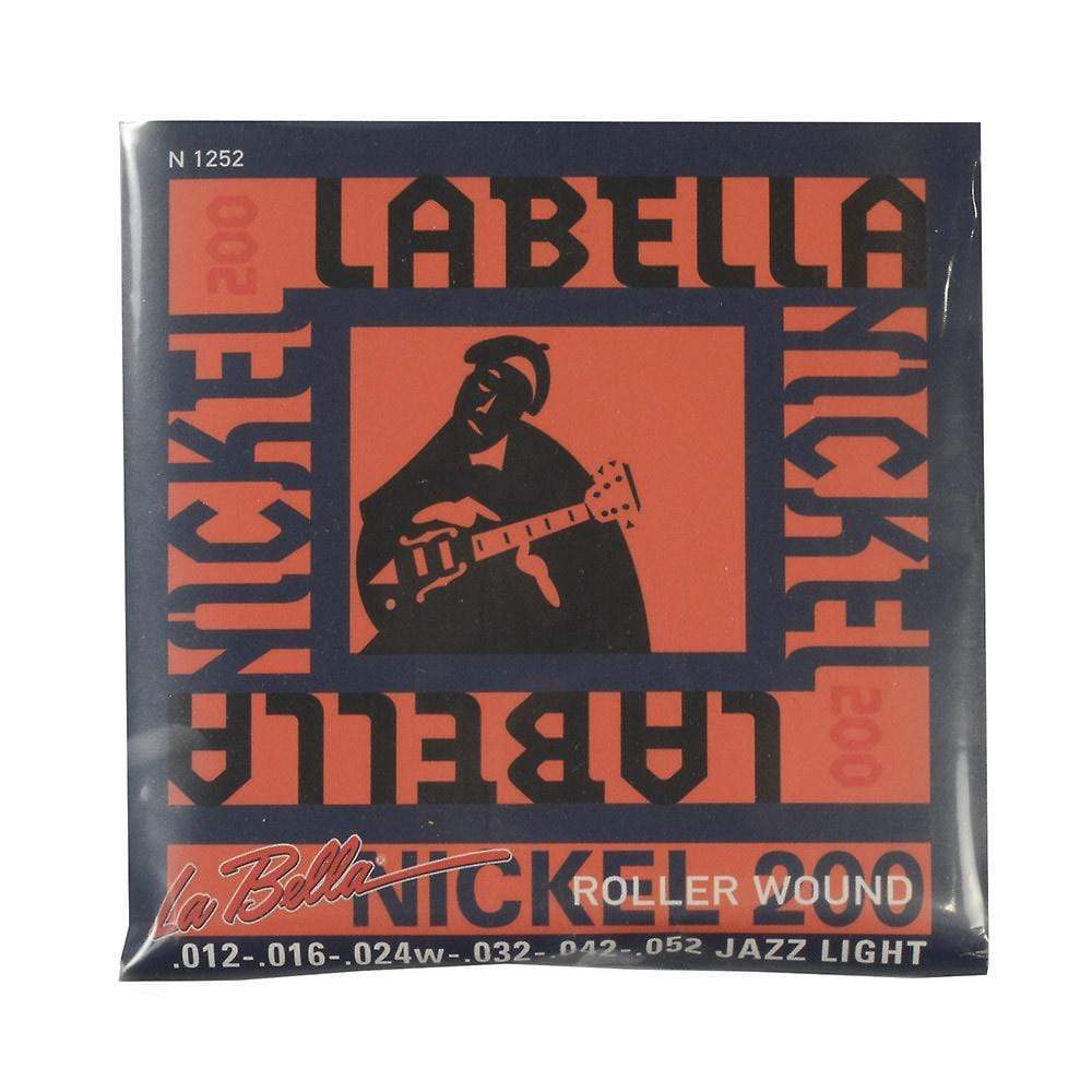 La Bella N1252 Electric Guitar Nickel Roller Wound Strings Jazz Lite 12-52 Accessories / Strings / Guitar Strings