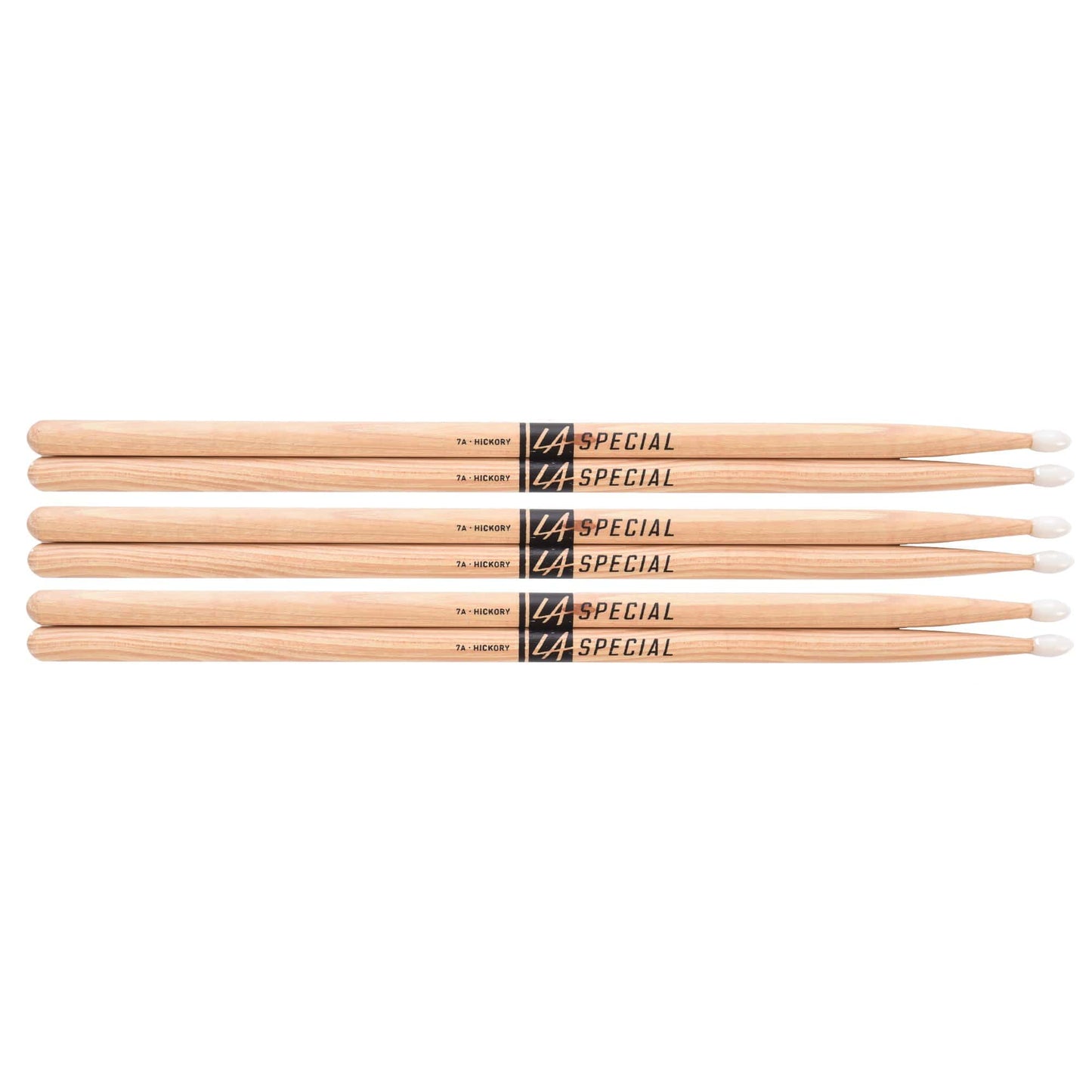 Promark LA Special 7A Nylon Tip Drum Sticks (3 Pair Bundle) Drums and Percussion / Parts and Accessories / Drum Sticks and Mallets