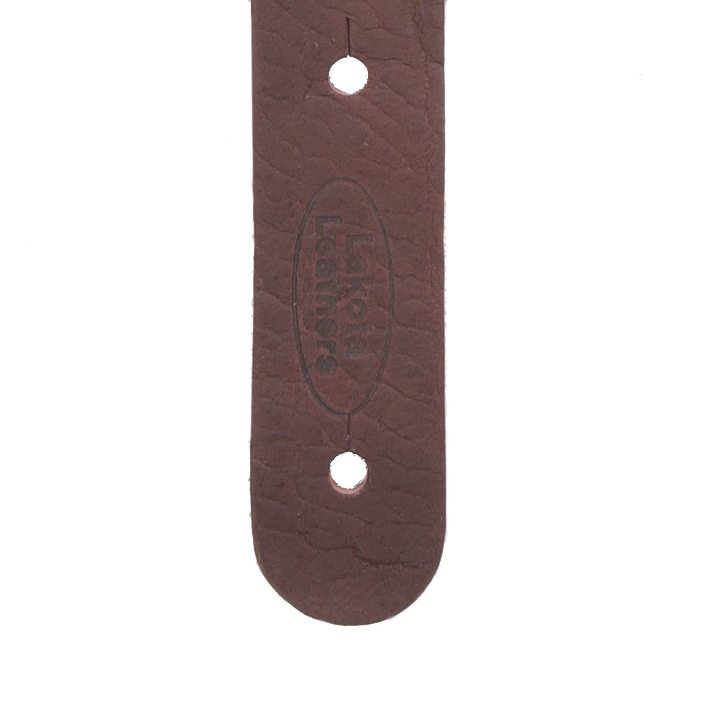 Lakota Leathers Flat Braid Mandolin Strap 43" Chocolate Accessories / Straps