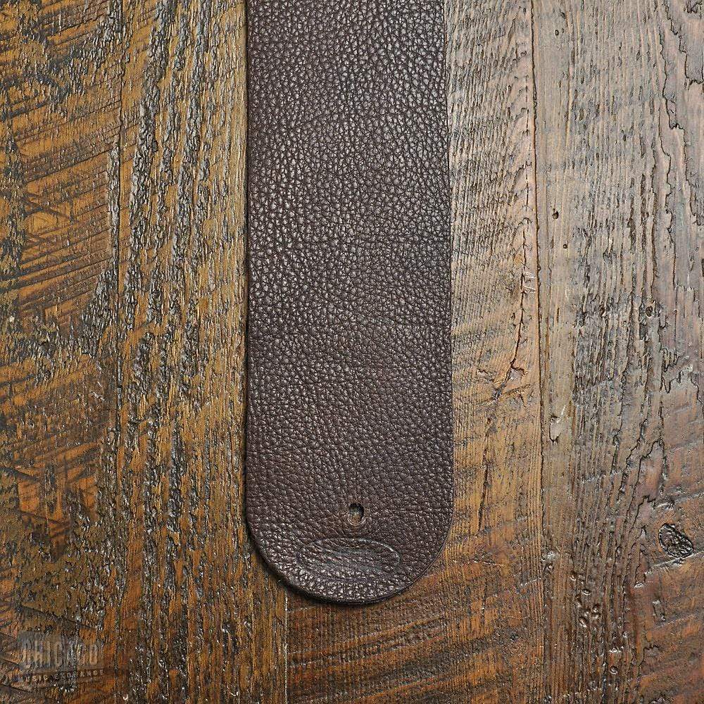 Lakota Leathers Guitar Strap 3 Inch Mahogany Accessories / Straps