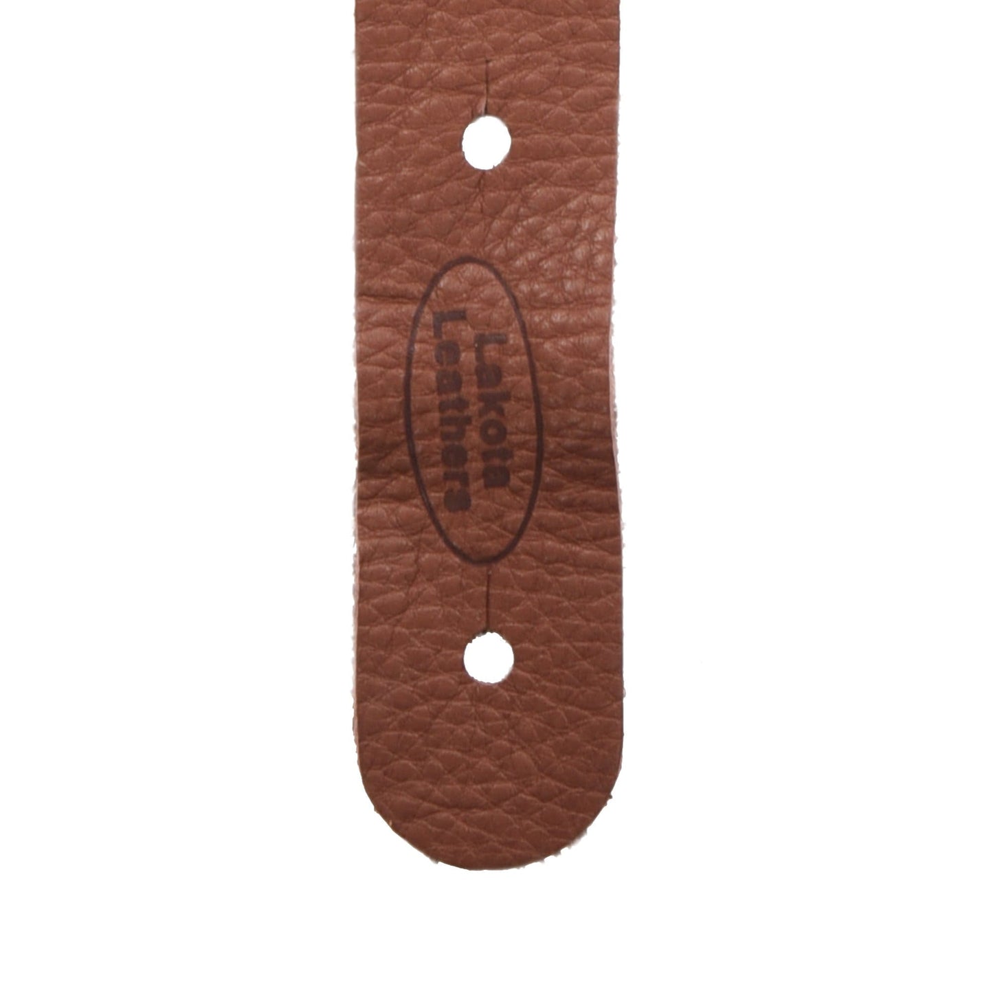 Lakota Leathers Herringbone Mandolin Strap 45" Chocolate Accessories / Straps