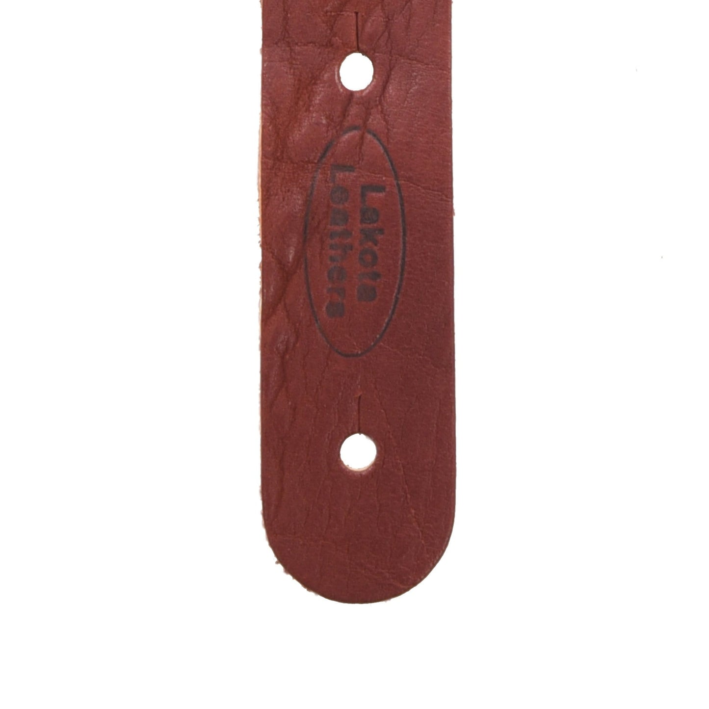 Lakota Leathers Herringbone Mandolin Strap 45" Tobacco Accessories / Straps