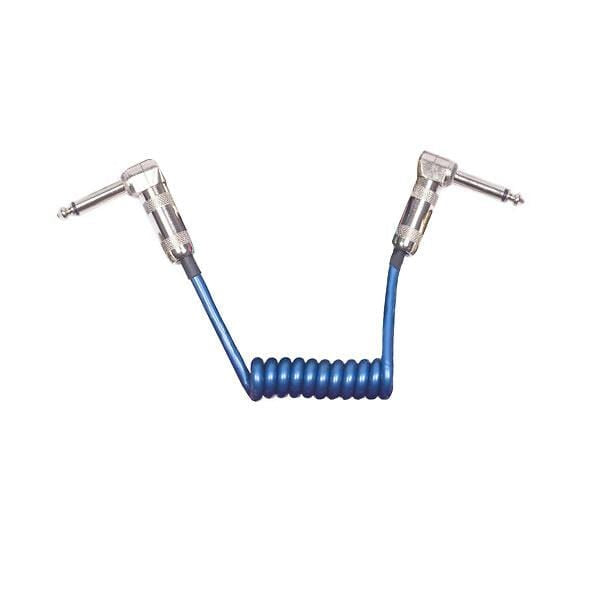 Lava Mini Coil Patch Cable 6 Inch-12 Inch Angle-Angle Metallic Blue Accessories / Cables