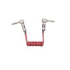 Lava Mini Coil Patch Cable 6 Inch-12 Inch Angle-Angle Metallic Red Accessories / Cables