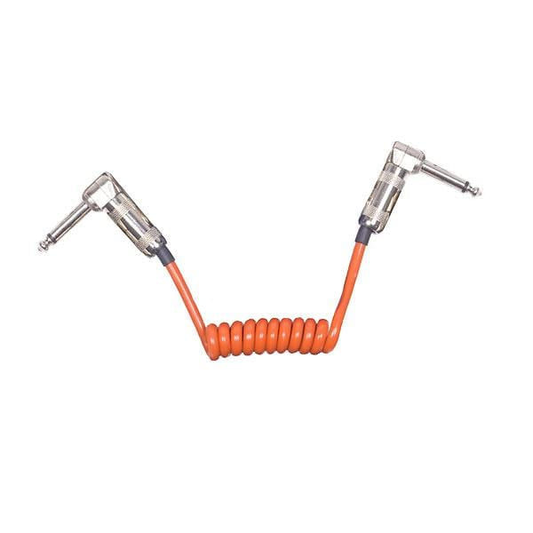 Lava Mini Coil Patch Cable 6 Inch-12 Inch Angle-Angle Orange Accessories / Cables