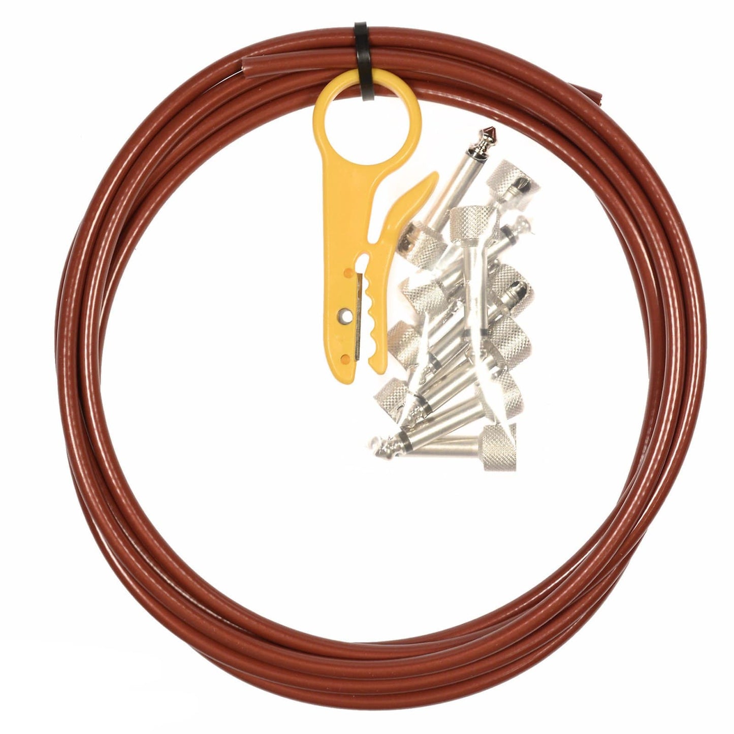 Lava Solder-Free Pedal Board Kit 10' w/10 Angle Plugs Red Accessories / Cables