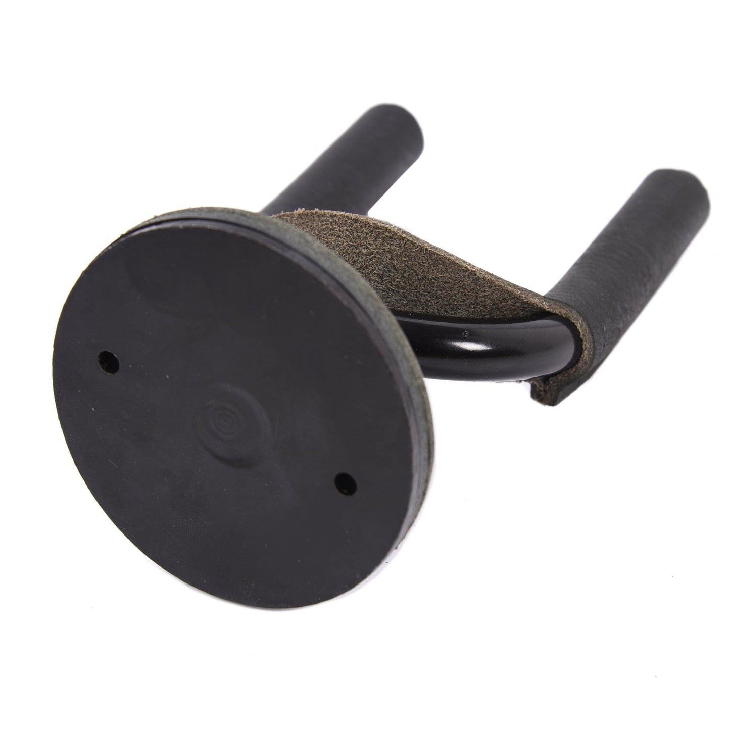 Levy's Forged Steel Guitar Hanger w/Black Metal & Black Veg-Tan Leather Yoke Wraps Accessories / Stands