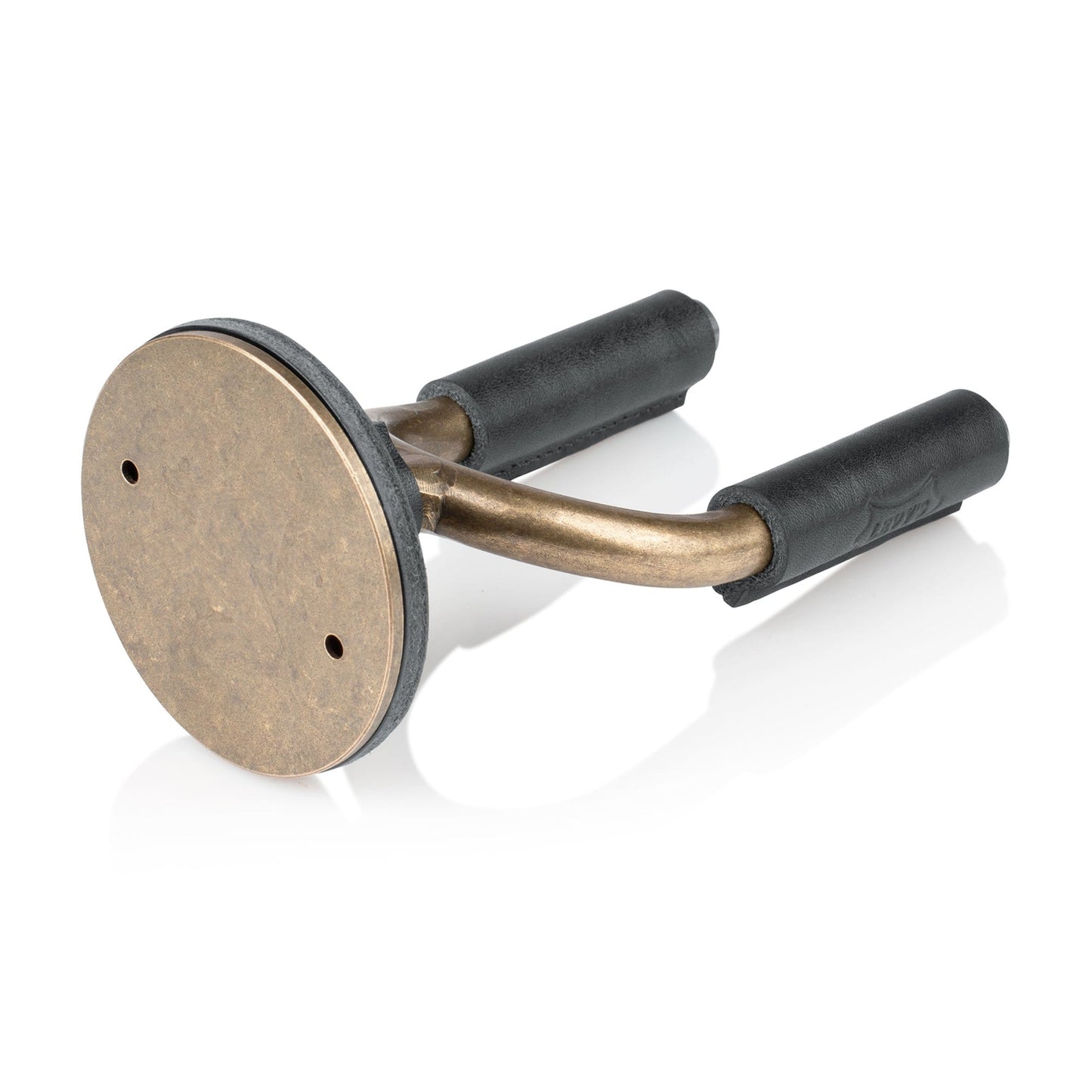 Levy's Forged Steel Guitar Hanger w/Brass Metal & Black Veg-Tan Leather Yoke Wraps Accessories / Stands