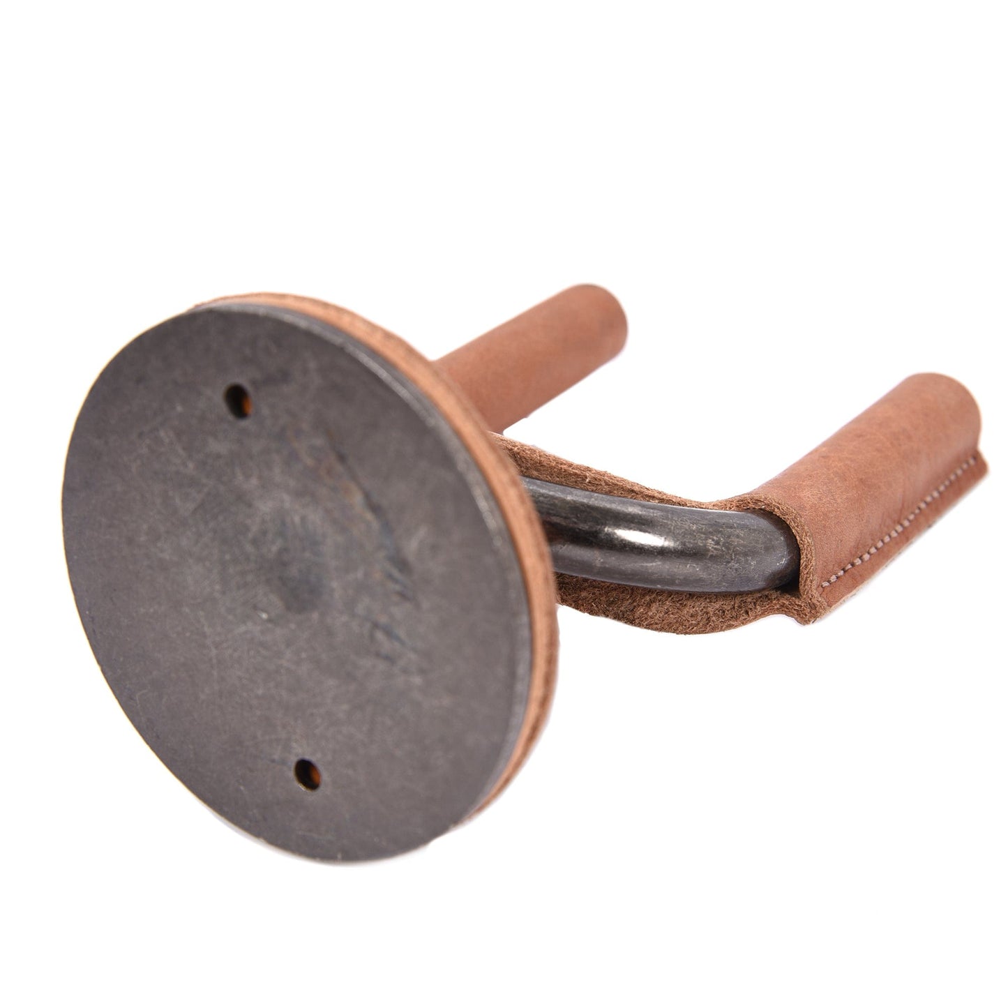 Levy's Forged Steel Guitar Hanger w/Smoked Metal & Tan Veg-Tan Leather Yoke Wraps Accessories / Stands