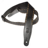 Levy's 2 Inch Woven Guitar Strap with Leather Ends and Tri-Glide Adjustment - Pattern 3 Accessories / Straps