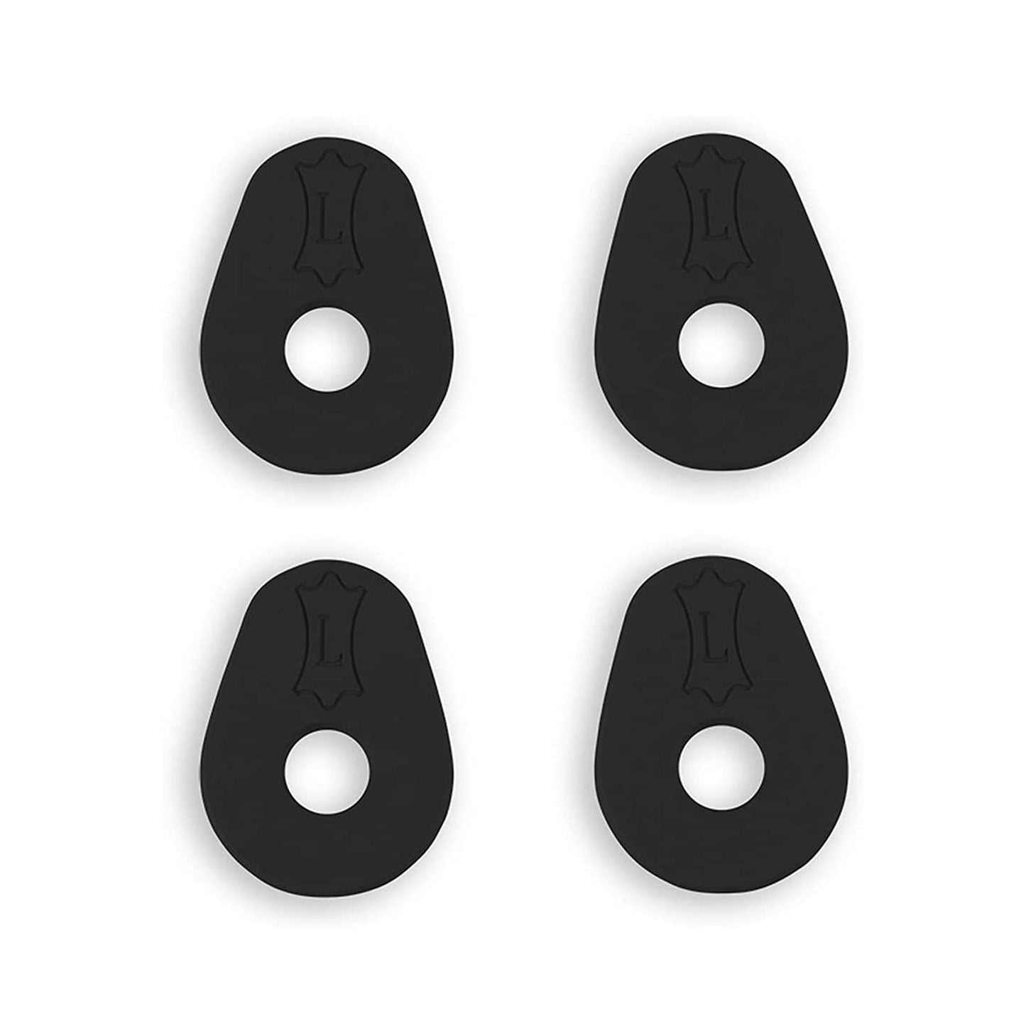 Levy's Black Stretchy Rubber Guitar Strap Locks 4-Pack Accessories / Straps