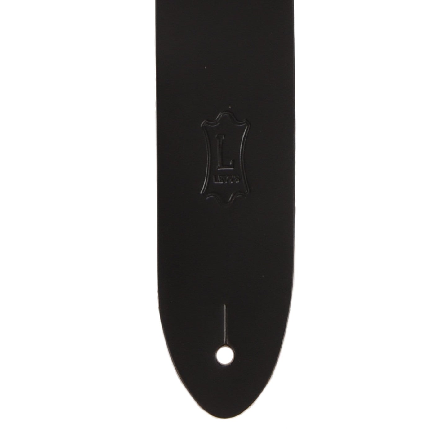 Levy's Classics Series M12 Chrome-Tan 2" Leather Guitar Strap Black Accessories / Straps