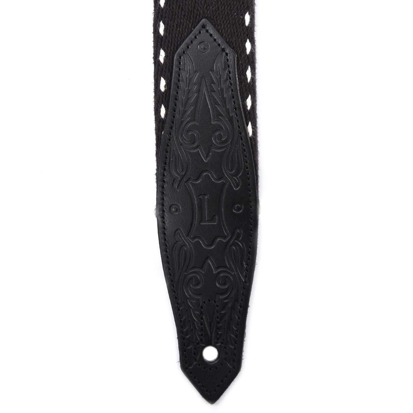 Levy's Country/Western Series 2" Wide Heavy-Weight Cotton Guitar Strap Black Accessories / Straps