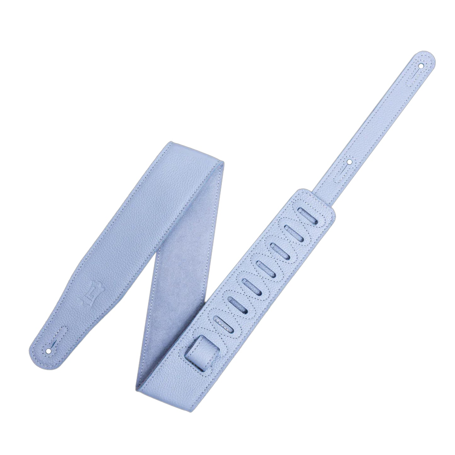 Levy's Pastel Garment Leather Guitar Strap Periwinkle Accessories / Straps