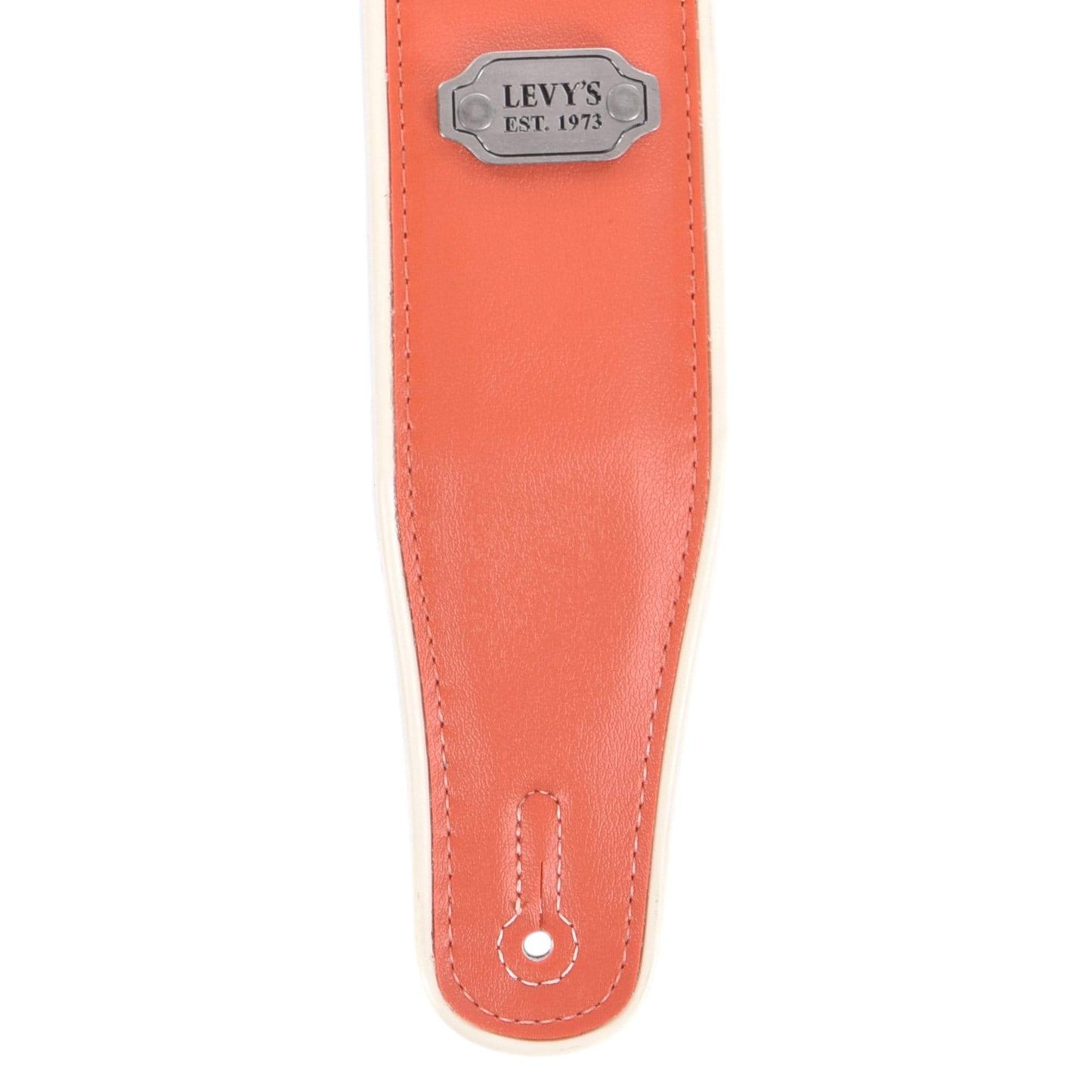 Levy's Rebel Series 2 3/4" Wide Orange/Teal Vinyl Guitar Strap Accessories / Straps