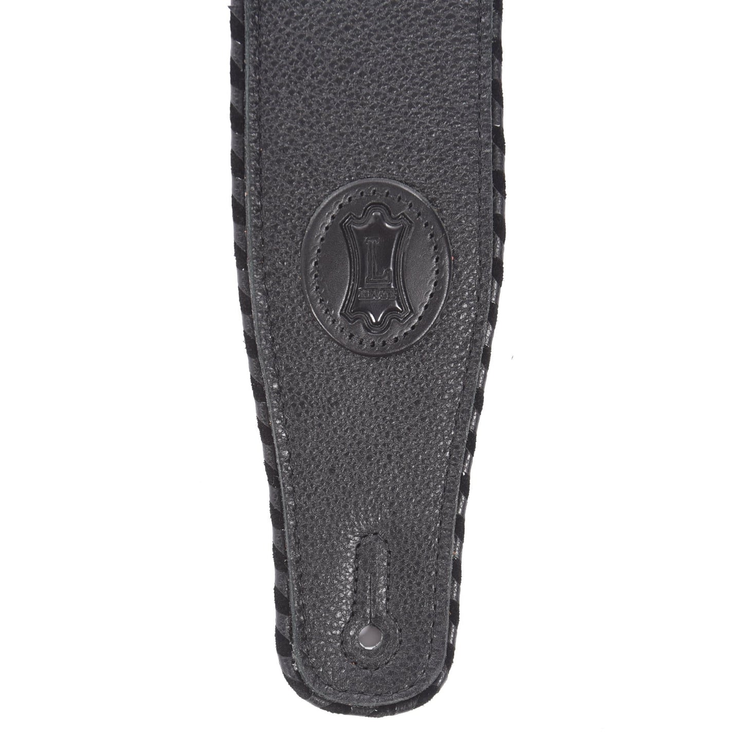 Levy's Signature Series 2.5" Garment Leather Guitar Strap Black Accessories / Straps