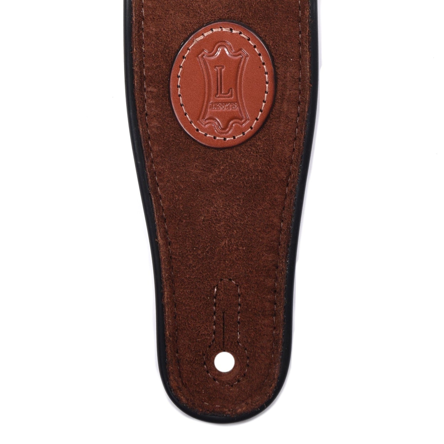 Levy's Signature Series 2.5" Wide Suede Guitar Strap Brown Accessories / Straps