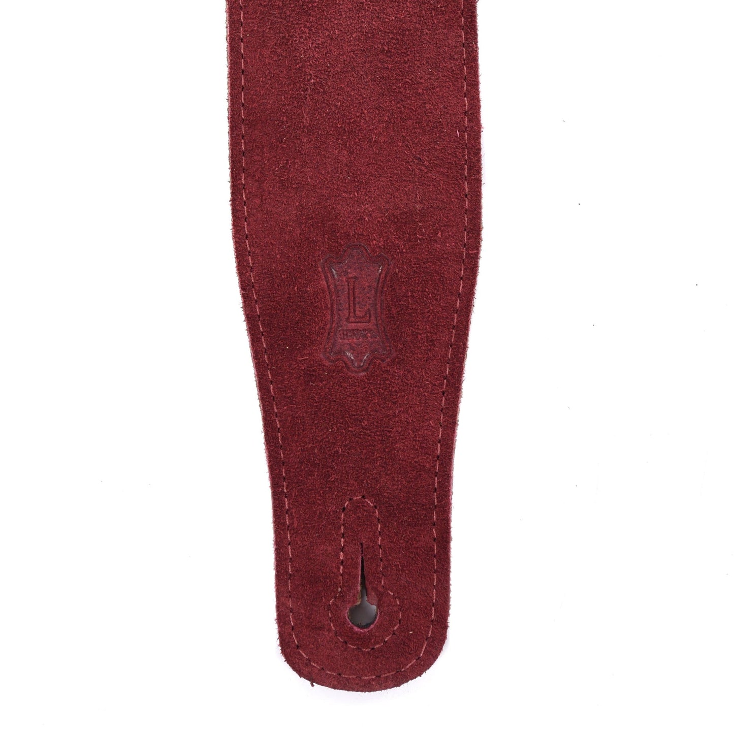 Levy's Signature Series 2.5" Wide Suede Guitar Strap Burgundy Accessories / Straps