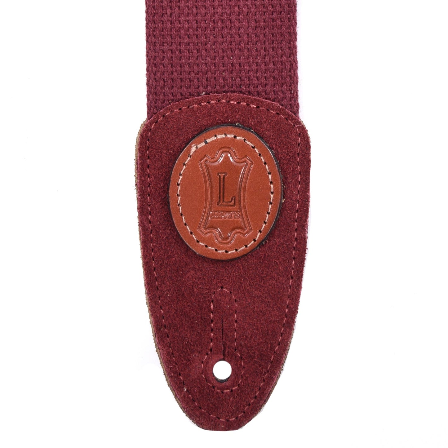 Levy's Signature Series 2" Wide Cotton Guitar Strap Burgundy Accessories / Straps